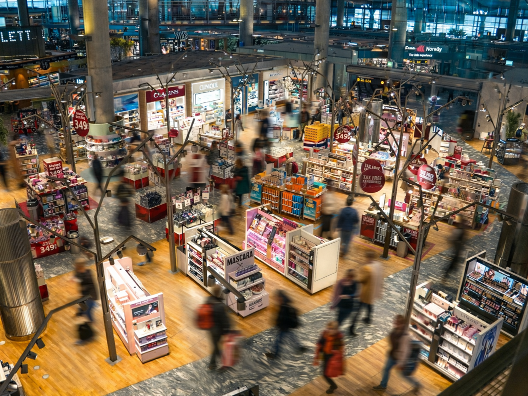 Duty Free shopping with people shopping at domestic duty free